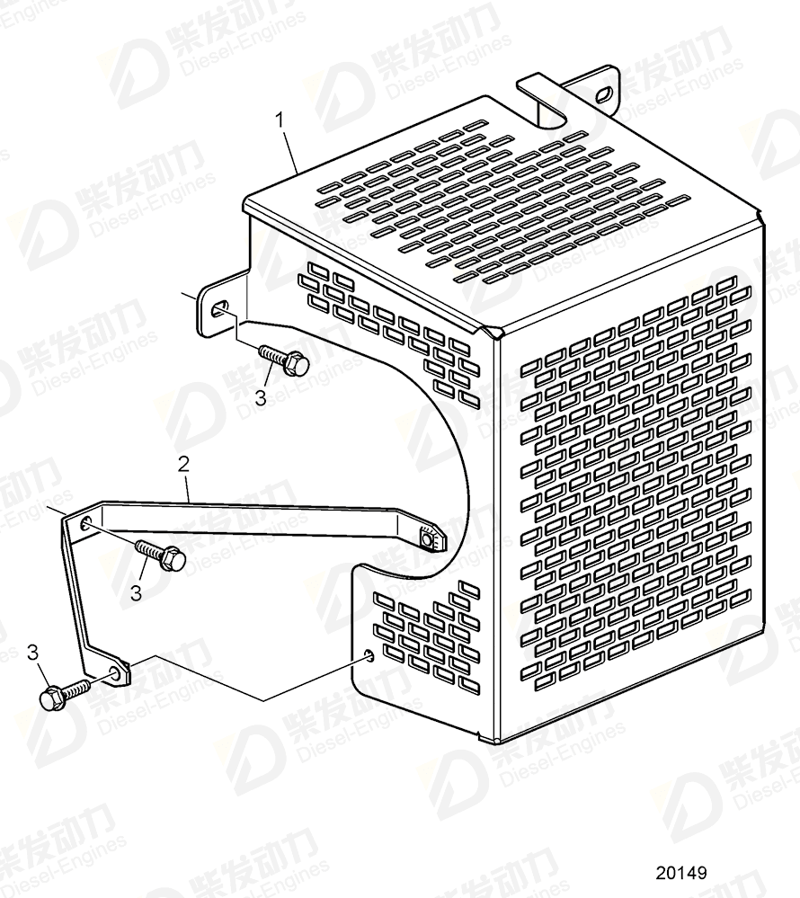 volvo penta Heat shield 3886384 Drawing volvo penta Heat shield 3886384 Drawing